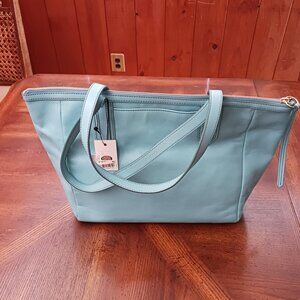 FOSSIL Leather Sydney Shopper Tote